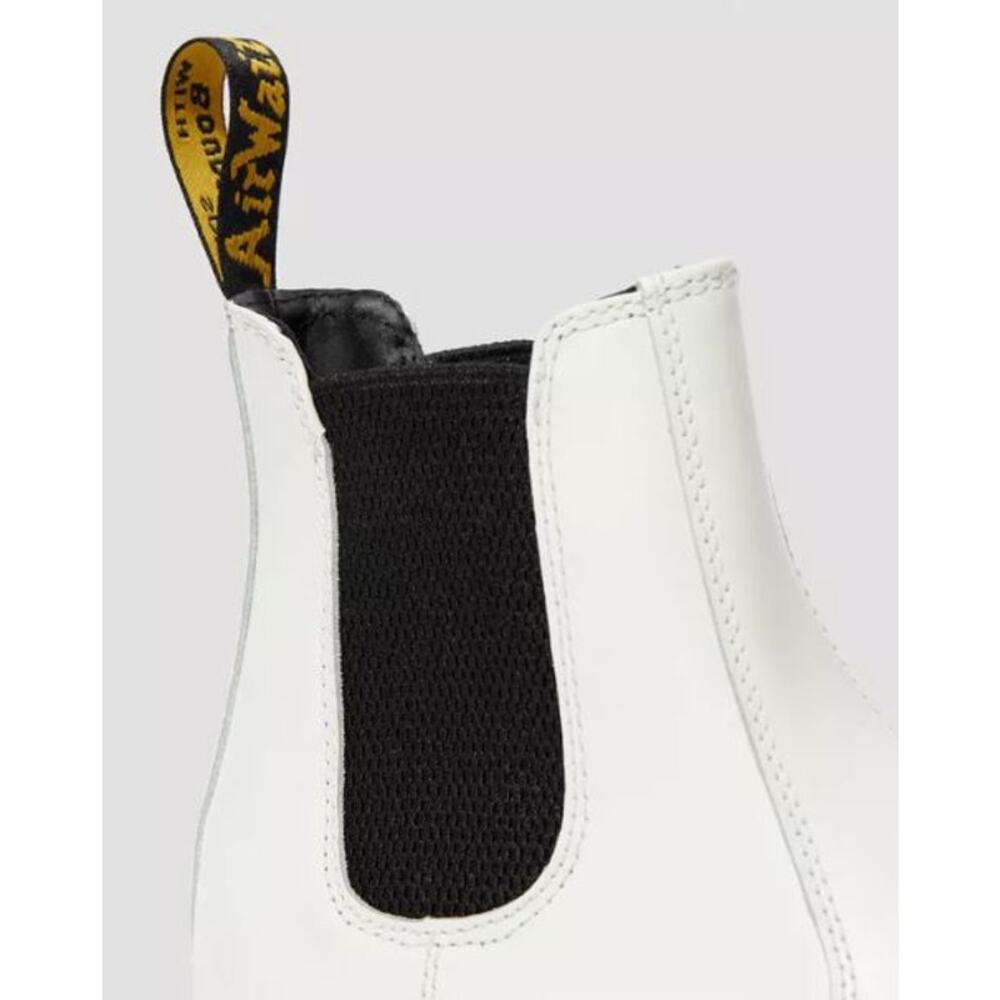 NWT Dr. Martens 2976 Smooth Leather Platform Chelsea Boots White Women's Size 6 - Picture 7 of 12